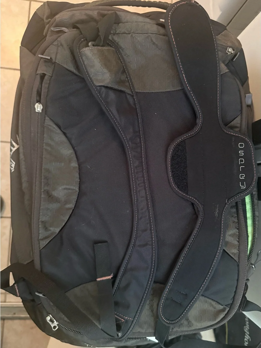 OSPREY Transporter 65 Black Duffel Bag